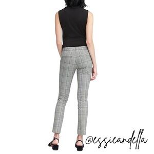 Banana Republic Black and Blue Plaid Pants